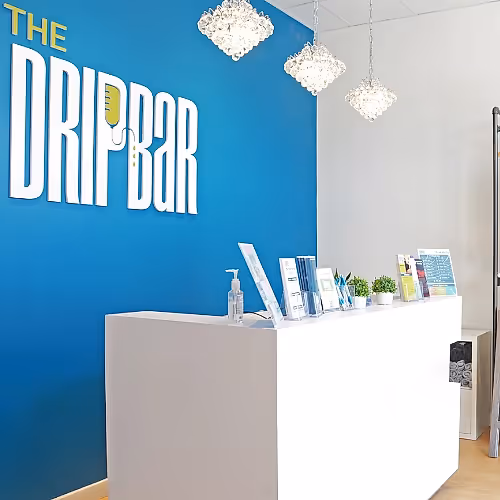 Front desk area with guest