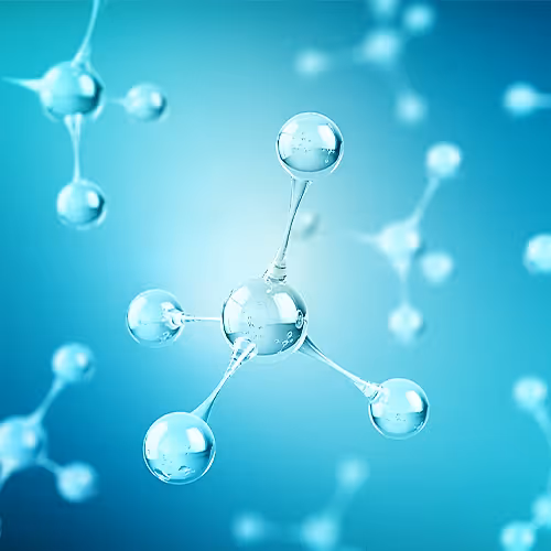 Close-up of a healthcare professional administering an intramuscular antioxidant shot.